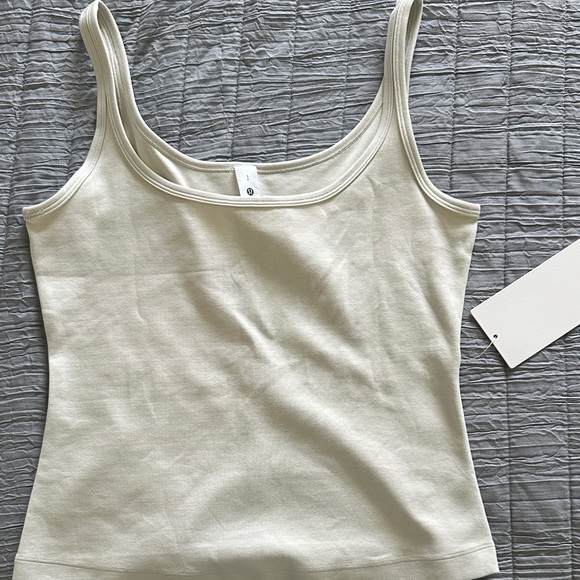 Lululemon Athletica Cream Tank Top - Picture 1 of 3